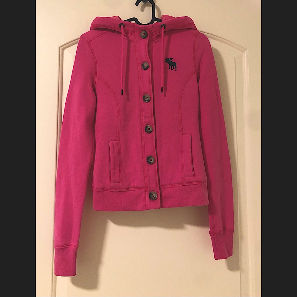 Abercrombie & Fitch Button Down Hoodie/Jacket